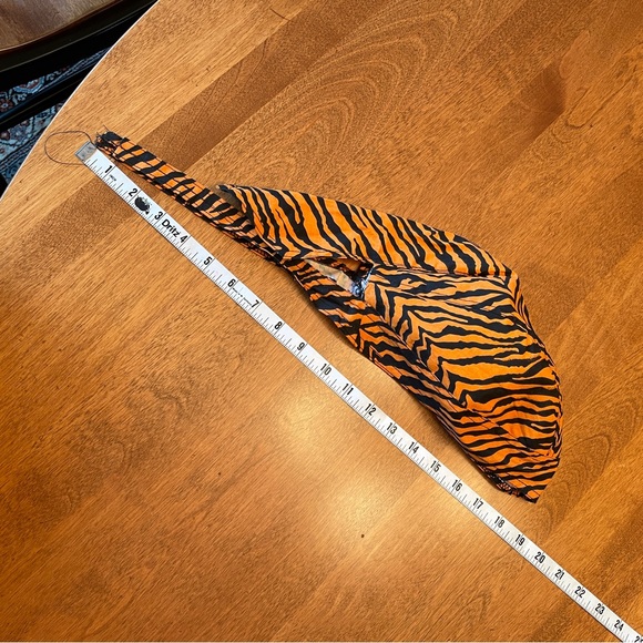 Head Wrap, Do Rag - Black Orange Harley Davidson Colors - Picture 3 of 3